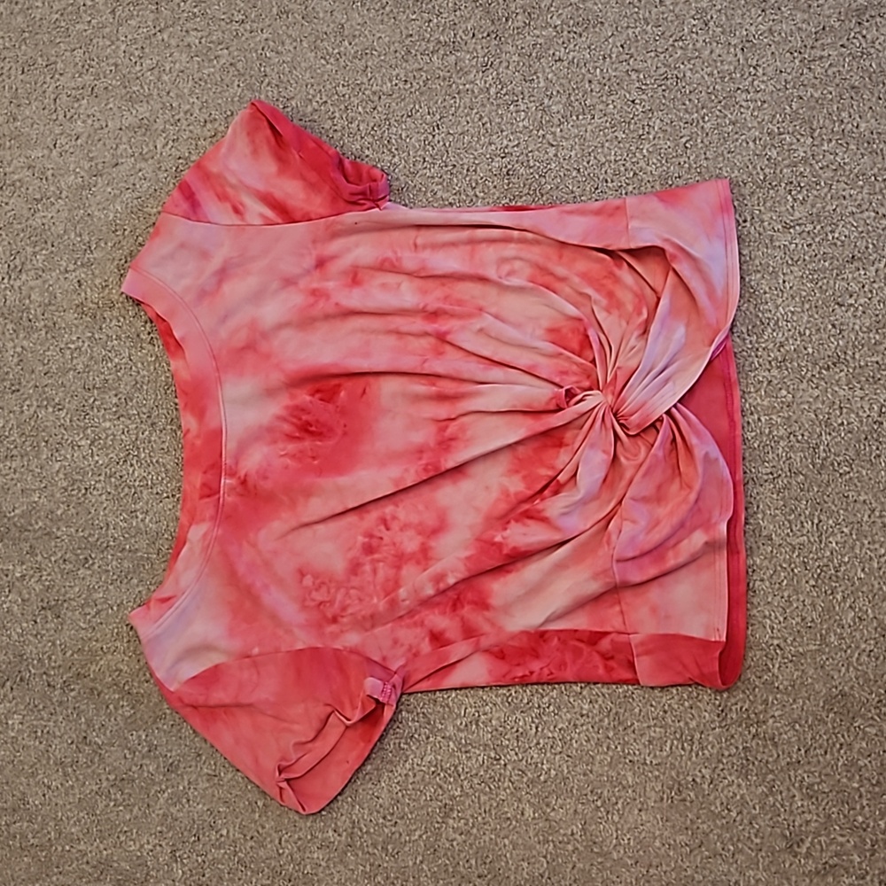 Born Primitive Pink Tie Dye Crop Shirt Size Small